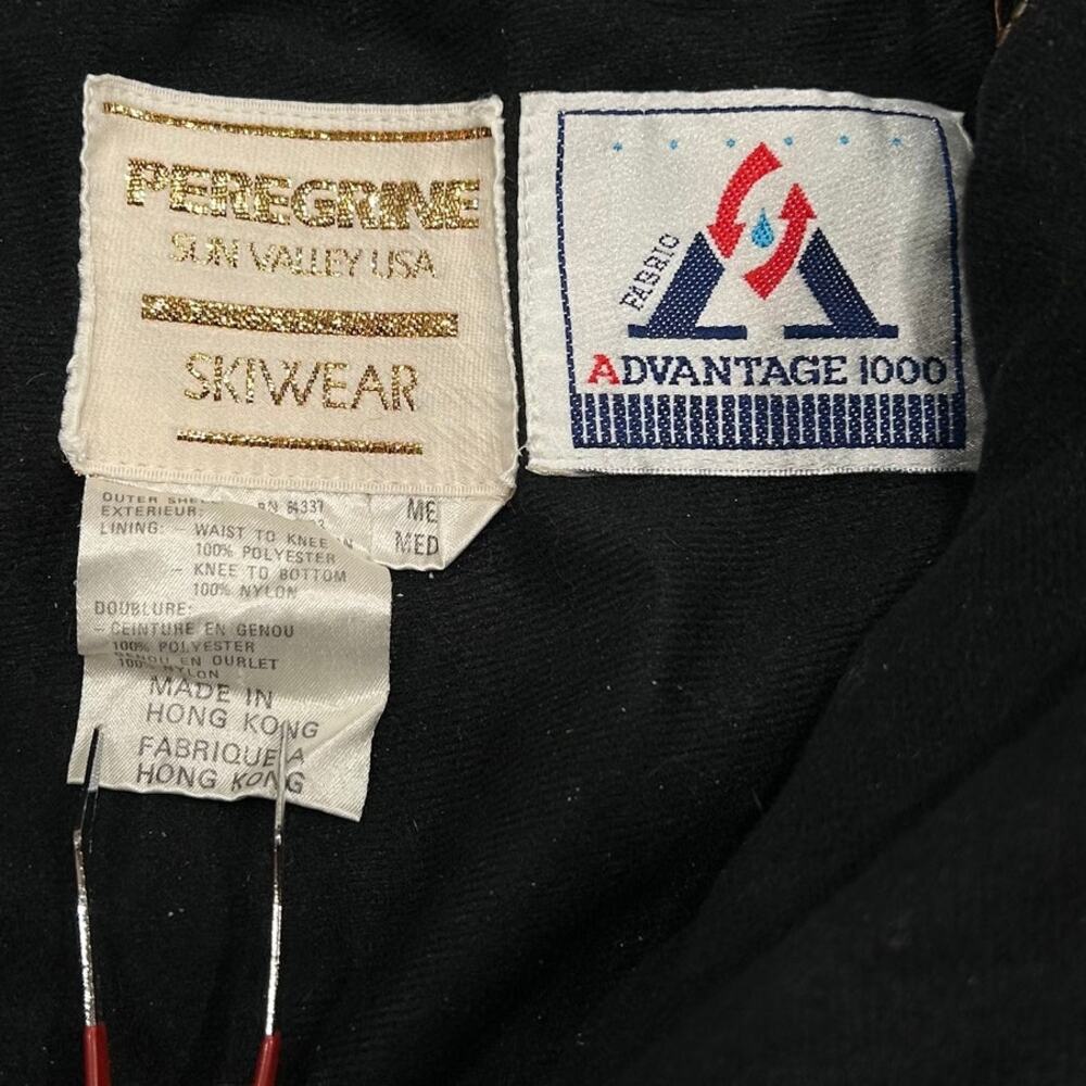 Peregrine Sun Valley Vintage Ski Pants Mens M Black Advantage 1000 Insulated - Picture 7 of 11